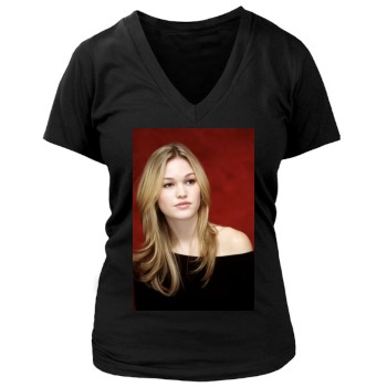 Julia Stiles Women's Deep V-Neck TShirt