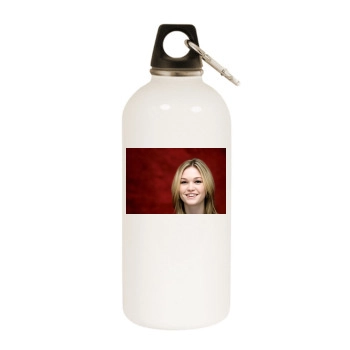 Julia Stiles White Water Bottle With Carabiner