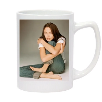 Angelina Jolie 14oz White Statesman Mug