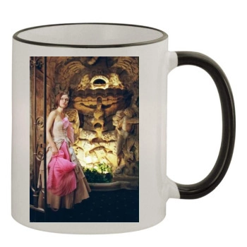 Julia Stiles 11oz Colored Rim & Handle Mug