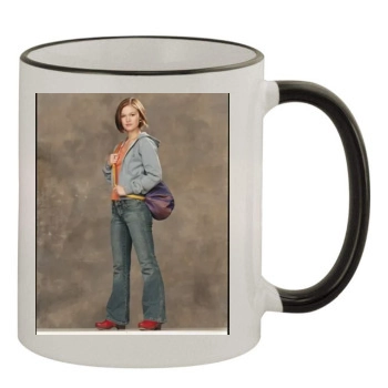 Julia Stiles 11oz Colored Rim & Handle Mug