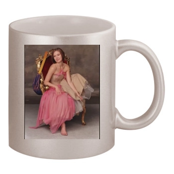 Julia Stiles 11oz Metallic Silver Mug