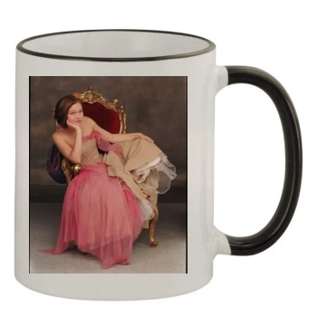 Julia Stiles 11oz Colored Rim & Handle Mug