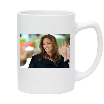 Angelina Jolie 14oz White Statesman Mug