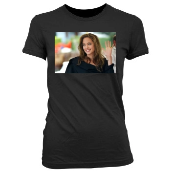 Angelina Jolie Women's Junior Cut Crewneck T-Shirt