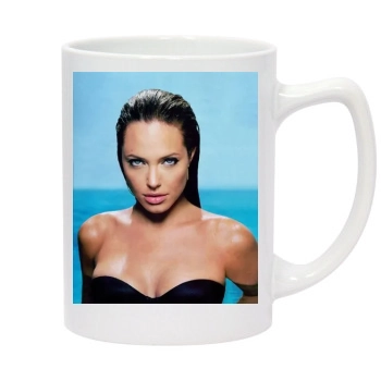 Angelina Jolie 14oz White Statesman Mug