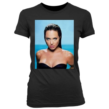 Angelina Jolie Women's Junior Cut Crewneck T-Shirt