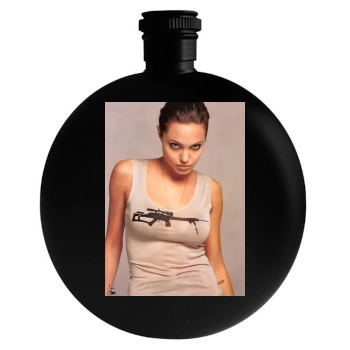 Angelina Jolie Round Flask