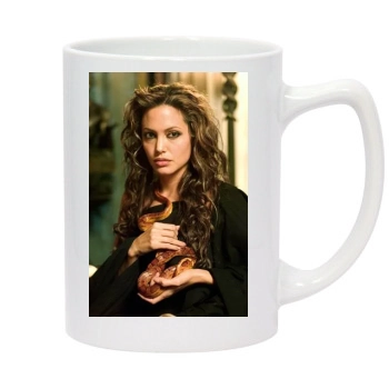 Angelina Jolie 14oz White Statesman Mug