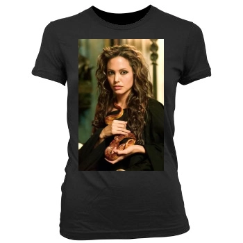 Angelina Jolie Women's Junior Cut Crewneck T-Shirt