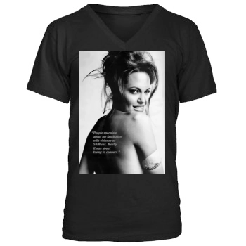 Angelina Jolie Men's V-Neck T-Shirt