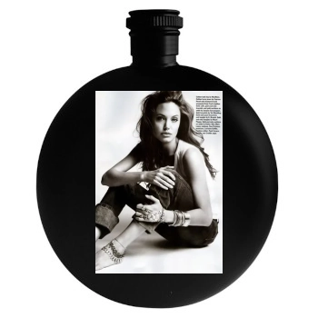 Angelina Jolie Round Flask