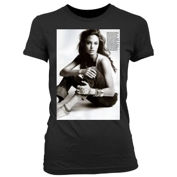 Angelina Jolie Women's Junior Cut Crewneck T-Shirt