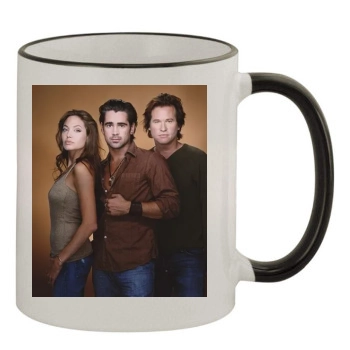 Angelina Jolie 11oz Colored Rim & Handle Mug