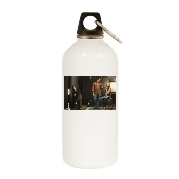 Angelina Jolie White Water Bottle With Carabiner