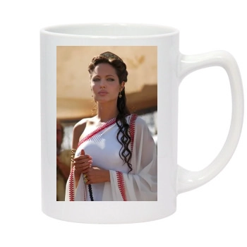 Angelina Jolie 14oz White Statesman Mug