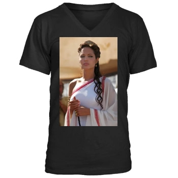 Angelina Jolie Men's V-Neck T-Shirt