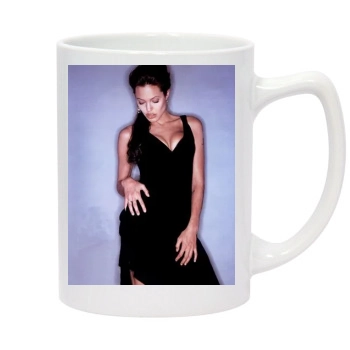 Angelina Jolie 14oz White Statesman Mug