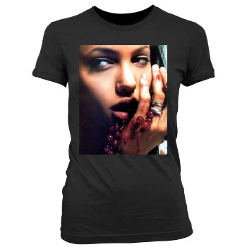 Angelina Jolie Women's Junior Cut Crewneck T-Shirt