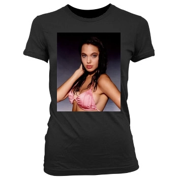 Angelina Jolie Women's Junior Cut Crewneck T-Shirt