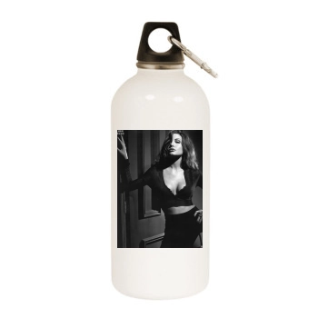 Angelina Jolie White Water Bottle With Carabiner