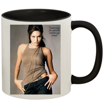 Angelina Jolie 11oz Colored Inner & Handle Mug