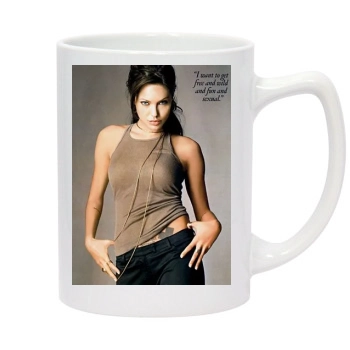 Angelina Jolie 14oz White Statesman Mug