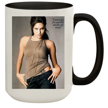 Angelina Jolie 15oz Colored Inner & Handle Mug