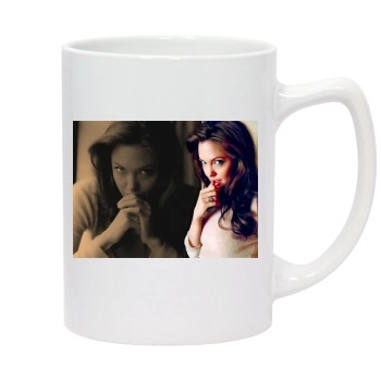 Angelina Jolie 14oz White Statesman Mug