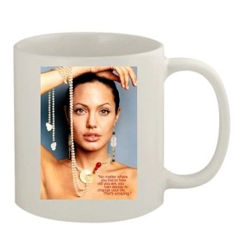 Angelina Jolie 11oz White Mug