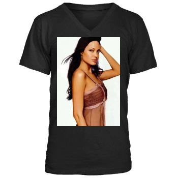 Angelina Jolie Men's V-Neck T-Shirt