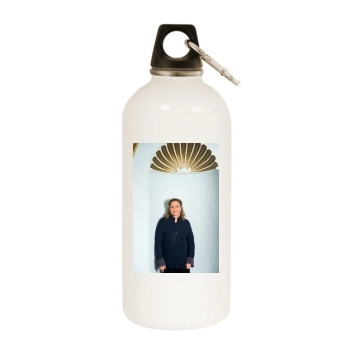 Kathleen Turner White Water Bottle With Carabiner