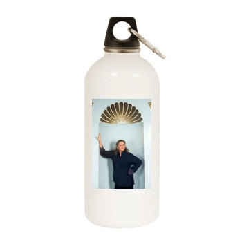 Kathleen Turner White Water Bottle With Carabiner