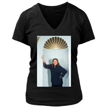 Kathleen Turner Women's Deep V-Neck TShirt