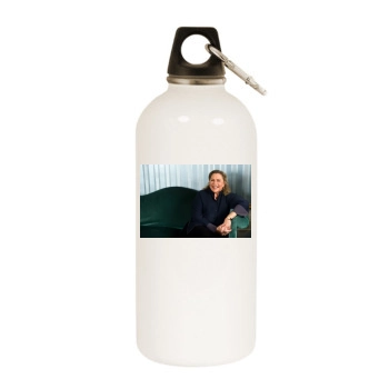 Kathleen Turner White Water Bottle With Carabiner