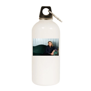 Kathleen Turner White Water Bottle With Carabiner