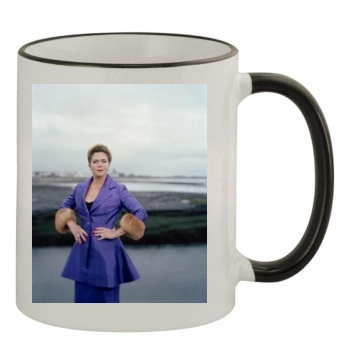 Kathleen Turner 11oz Colored Rim & Handle Mug