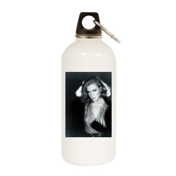 Kathleen Turner White Water Bottle With Carabiner