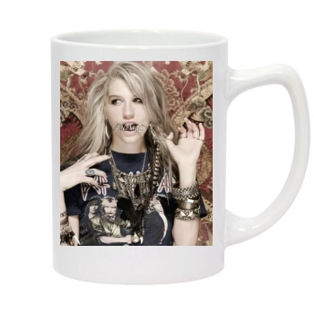 Kesha 14oz White Statesman Mug