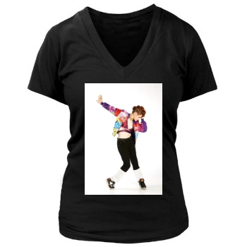 Kiesza Women's Deep V-Neck TShirt