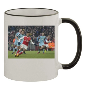 FC Arsenal 11oz Colored Rim & Handle Mug