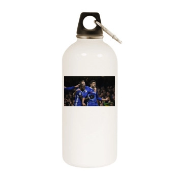 FC Chelsea White Water Bottle With Carabiner