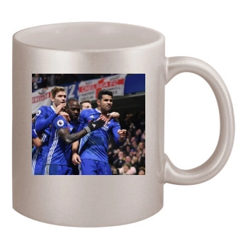 FC Chelsea 11oz Metallic Silver Mug