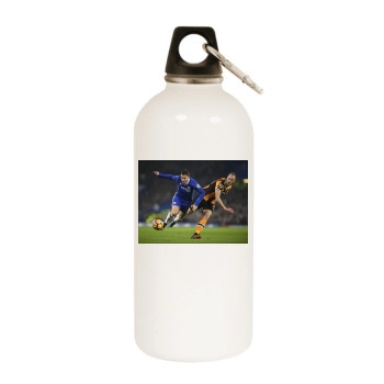 FC Chelsea White Water Bottle With Carabiner