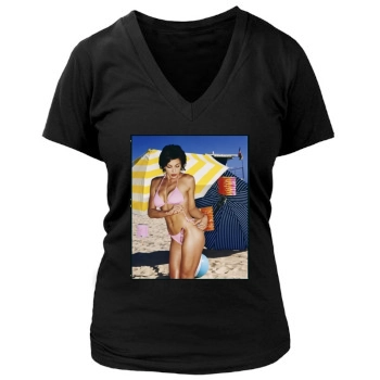 Krista Allen Women's Deep V-Neck TShirt