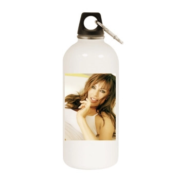 Krista Allen White Water Bottle With Carabiner