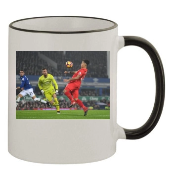 Liverpool 11oz Colored Rim & Handle Mug