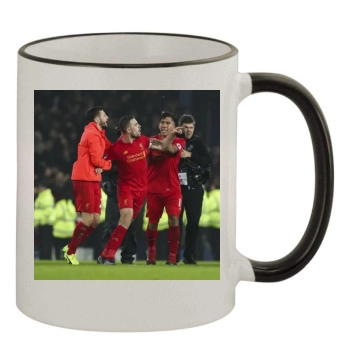 Liverpool 11oz Colored Rim & Handle Mug