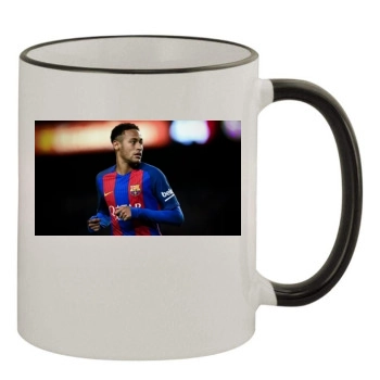 Neymar 11oz Colored Rim & Handle Mug