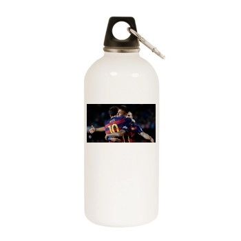 Neymar White Water Bottle With Carabiner